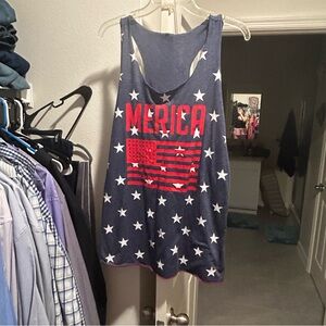 Merica women’s tank top xl